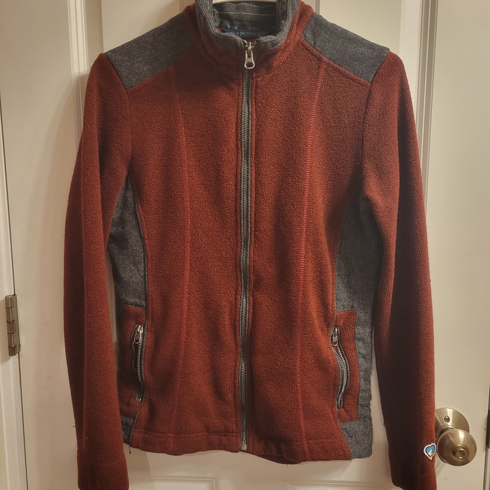 Kuhl Women's Red and Gray Jacket Size Small